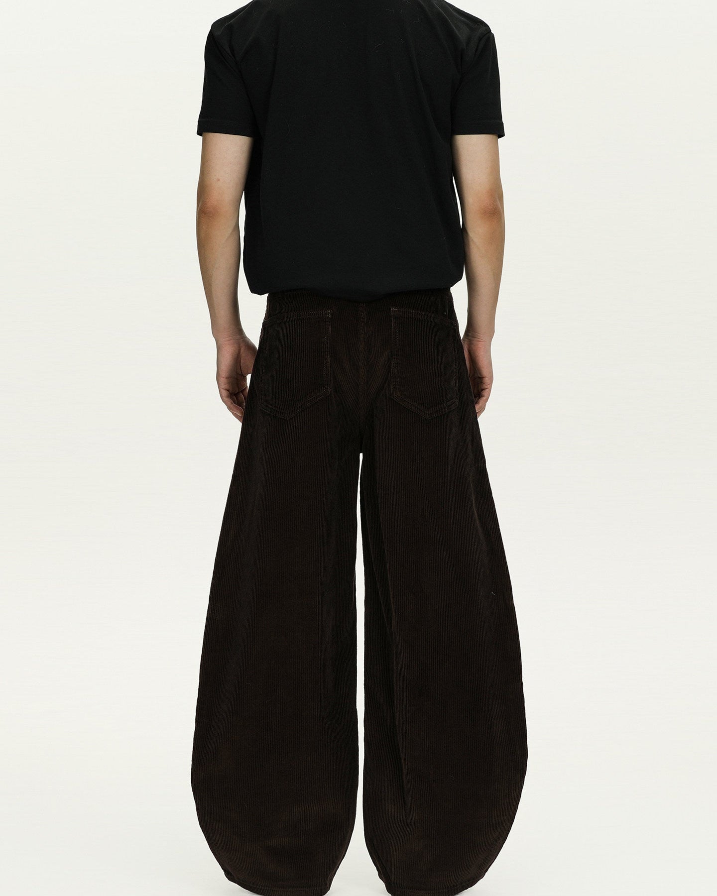 Pantaloni Larghi Uomo in Velluto a Coste