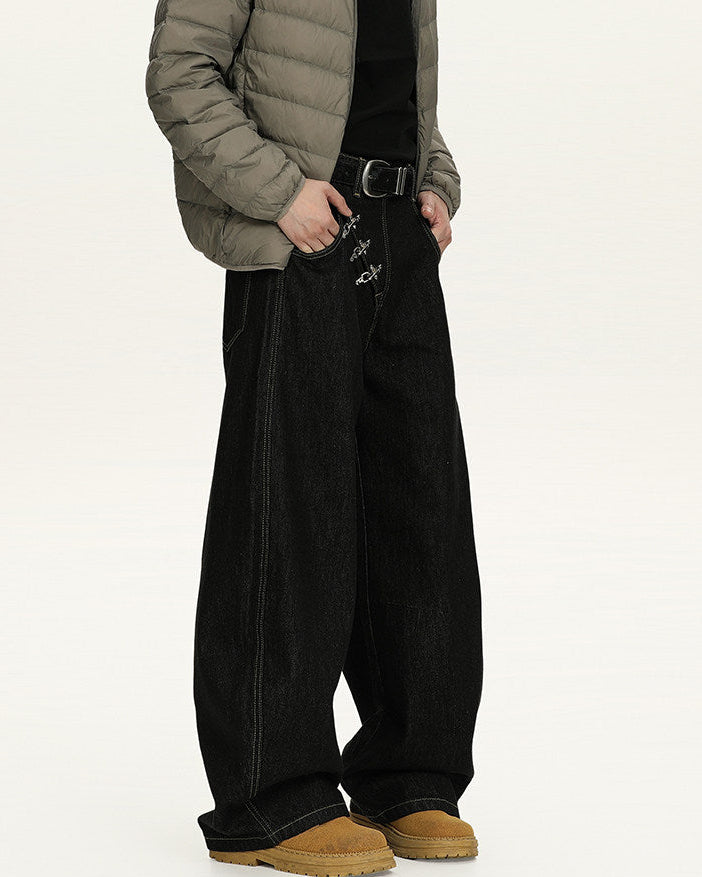 Jeans Larghi Uomo Elasticizzati