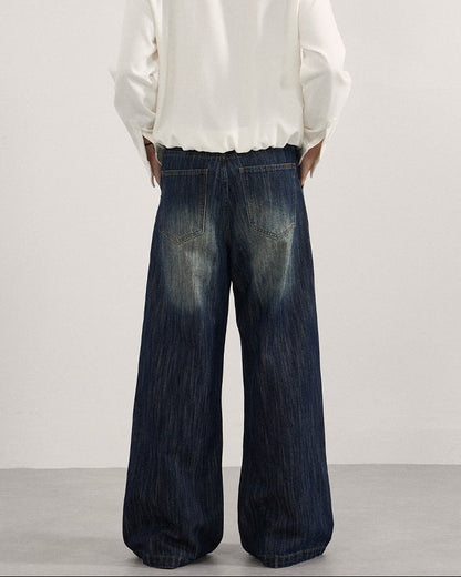 Jeans Uomo con Pinces Sfumati