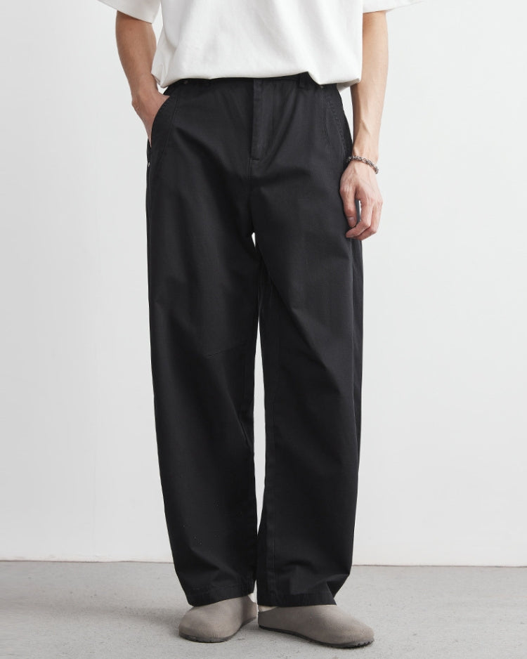 Pantaloni Uomo Comodi con Elastico in Vita Effetto Denim
