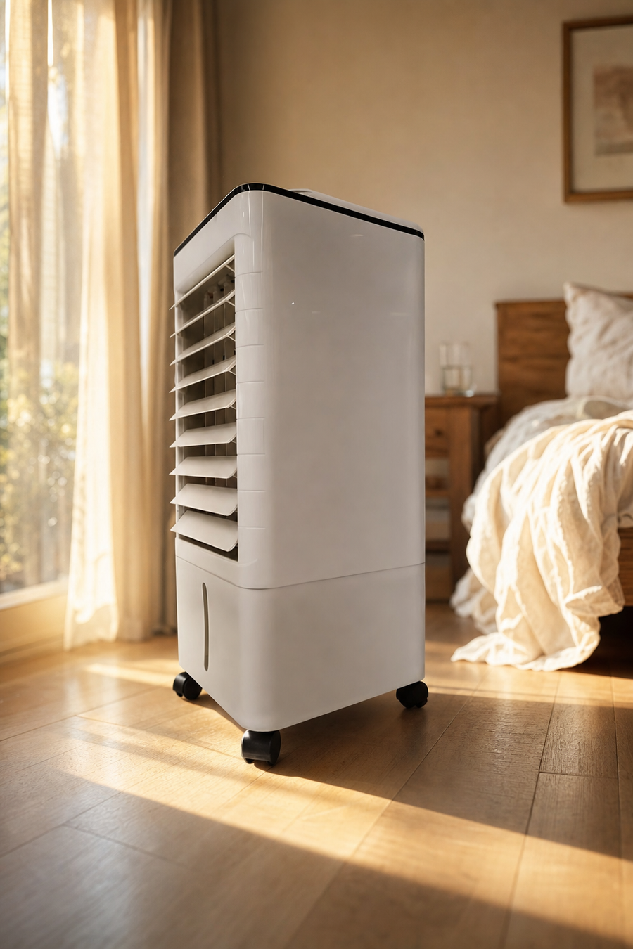 raffrescatore evaporativo portatile senza tubo in camera da letto, aria fresca per dormire