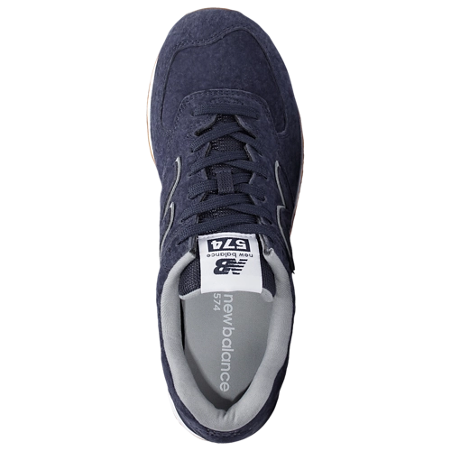 Sneakers New Balance 574 uomo Blu Scuro vista posteriore tre quarti