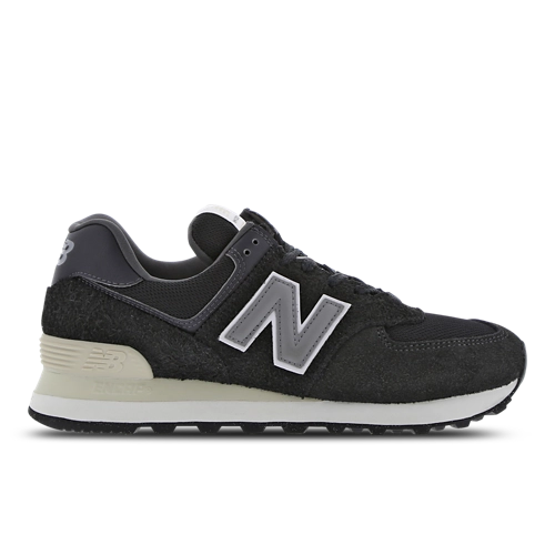 Sneakers New Balance 574 uomo Nero Grigio vista laterale destra