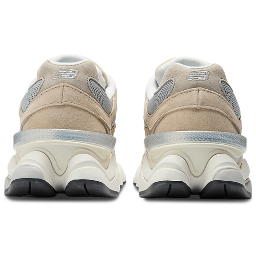 Sneakers New Balance 9060 uomo Marrone Grigio Argento vista posteriore tre quarti