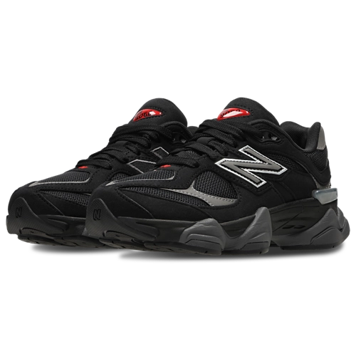 Sneakers New Balance 9060 uomo Nero Grigio Argento paio vista frontale