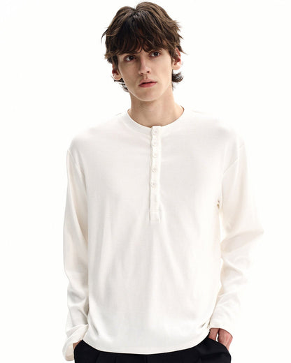 Maglia Serafino Uomo a Nido d'Ape in Cotone