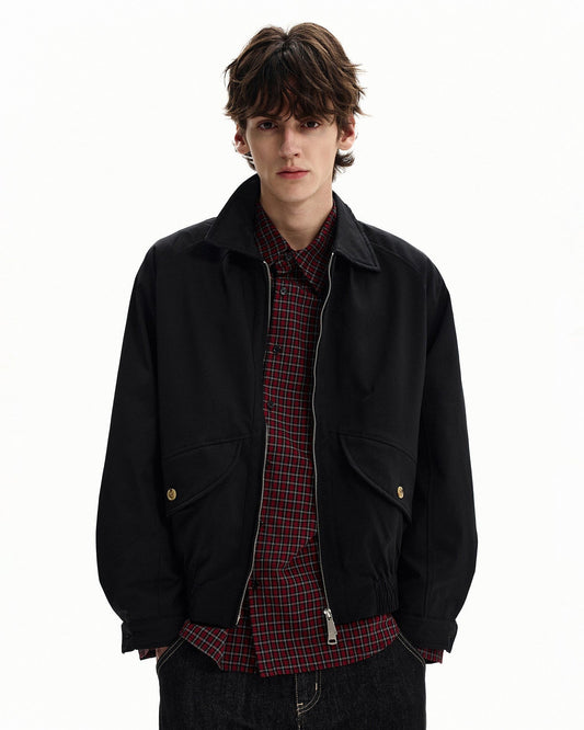 Giubbotto Uomo Minimal con Zip