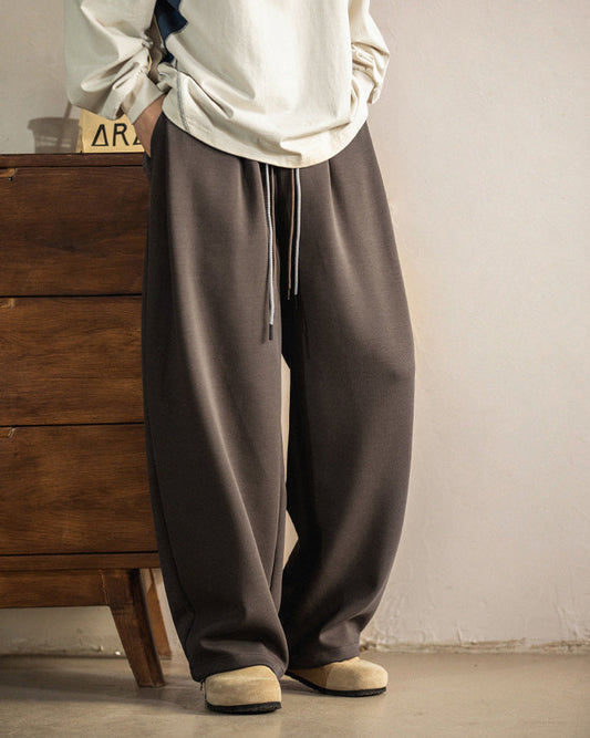 Pantaloni Larghi Uomo con Coulisse in Cotone