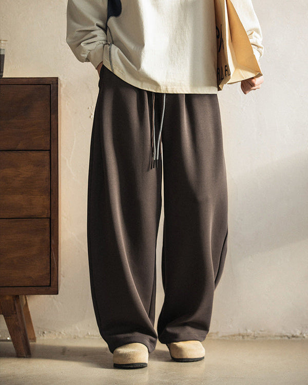 Pantaloni Larghi Uomo con Coulisse in Cotone