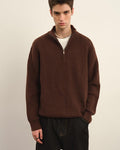 Maglione Uomo Mezza Zip in Lana