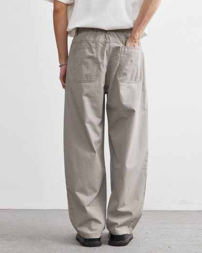 Pantaloni Uomo Comodi con Elastico in Vita Effetto Denim