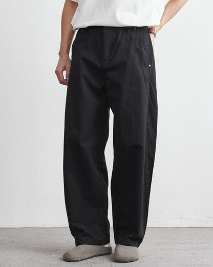 Pantaloni Uomo Comodi con Elastico in Vita Effetto Denim