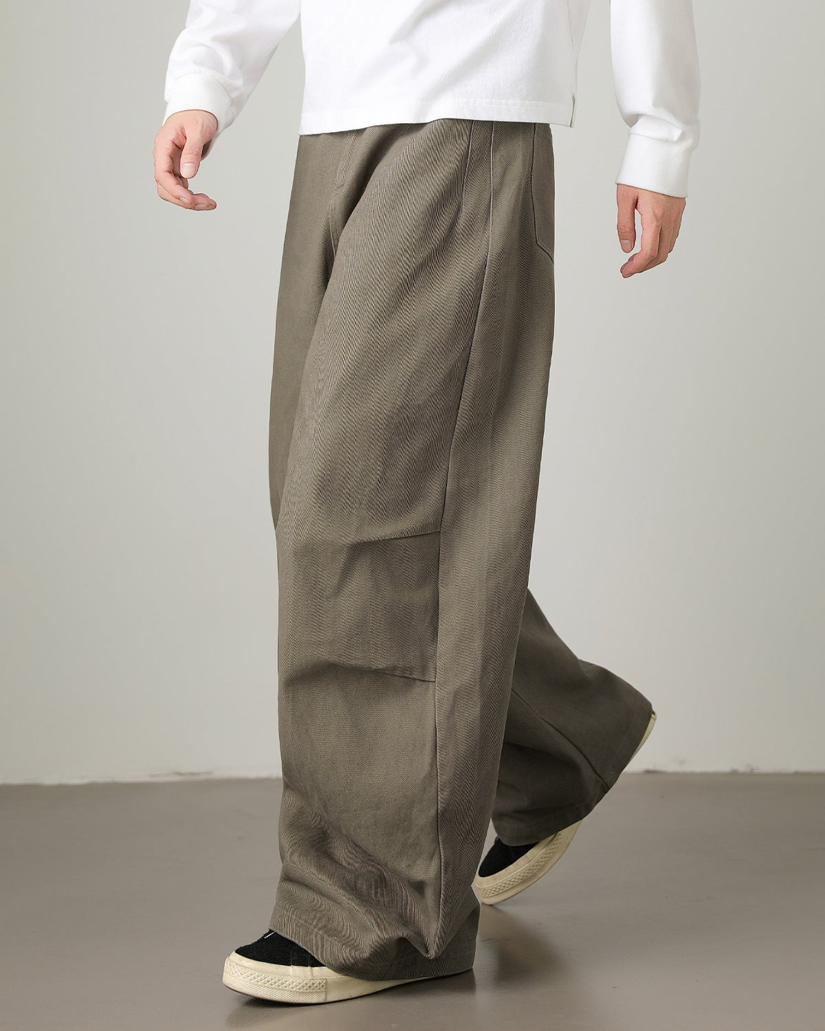 Pantaloni Larghi Uomo Utility con Tasconi